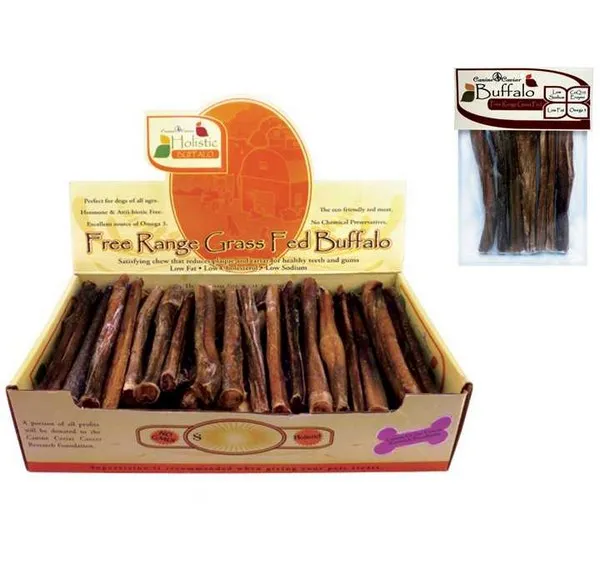 50/6In Canine Caviar Braided Buff Stix - Treats